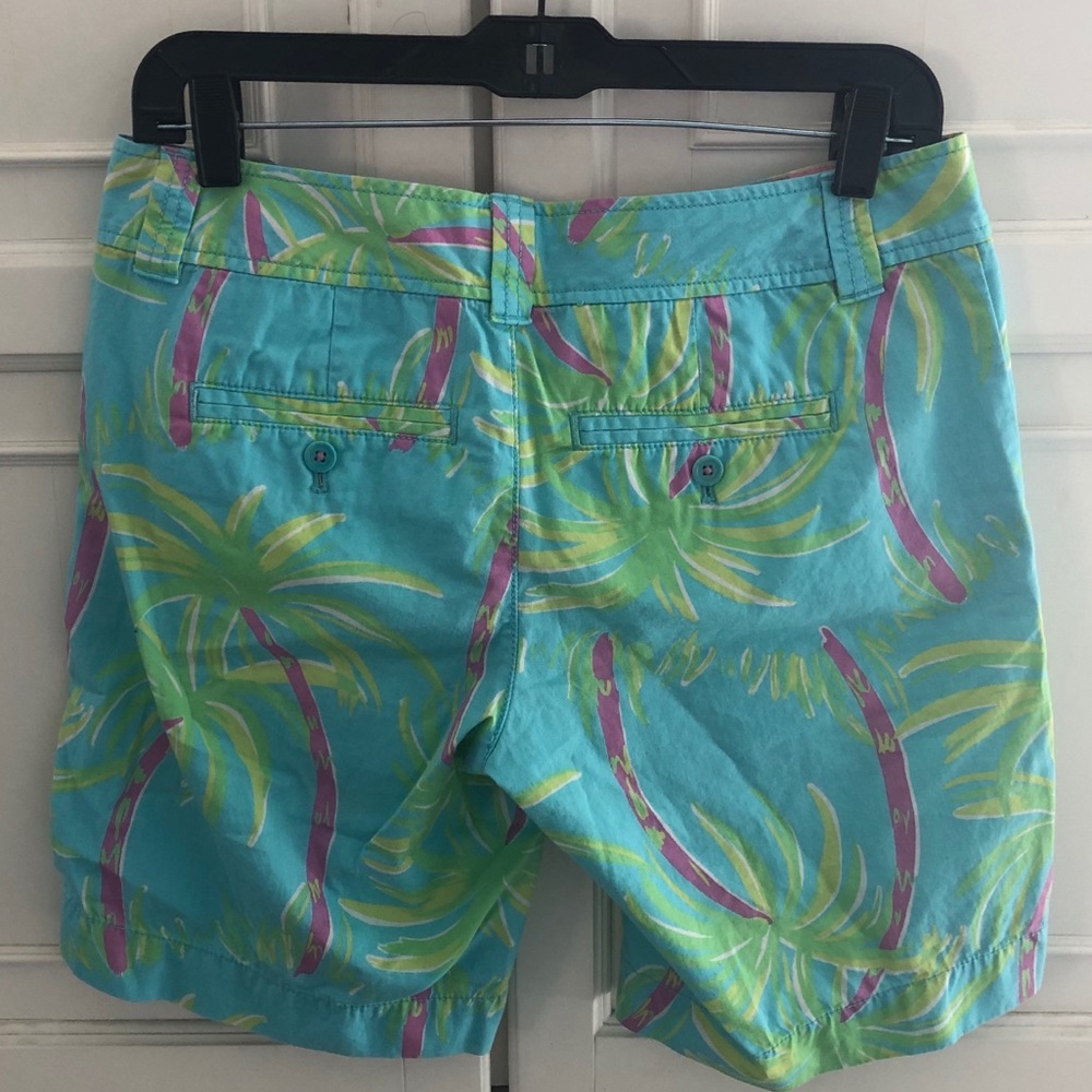 Lilly Pulitzer Palm Tree Resort Fit Bermuda Shorts - Picture 2 of 8